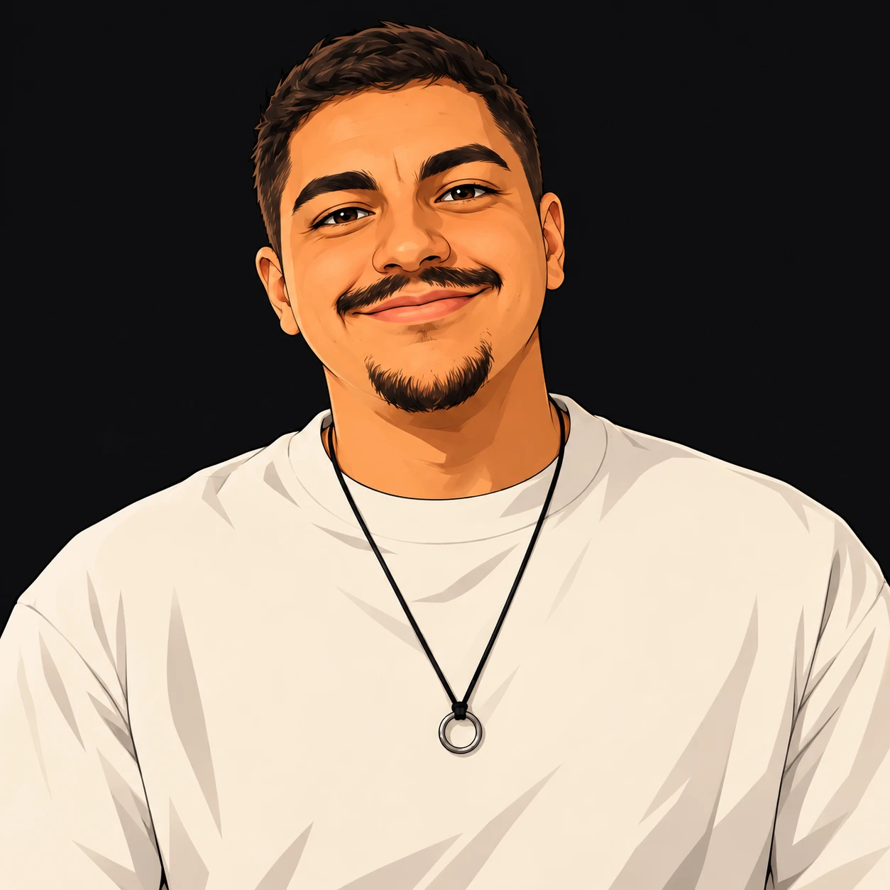 Ilustração estilo anime de Luiz Iashinishi